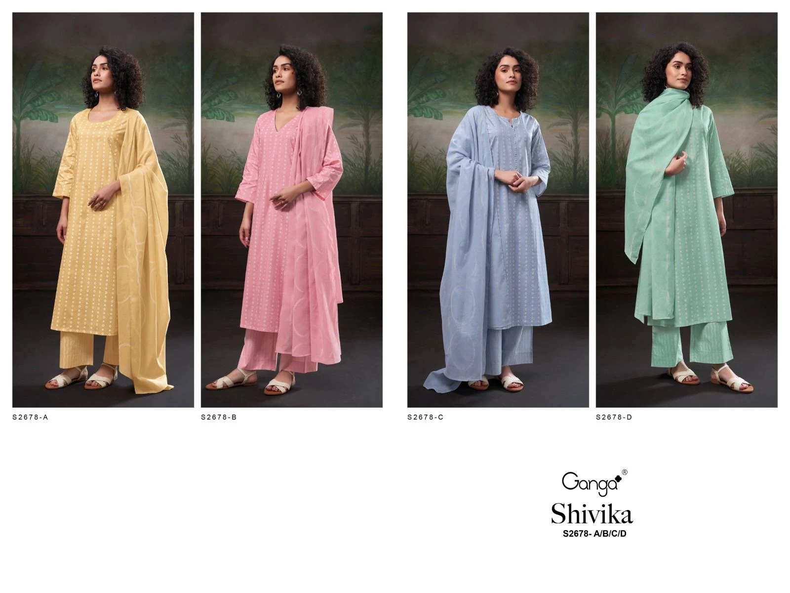 Ganga Shivika 2678 Premium Cotton Printed Wholesale Fancy Printed Salwar Suit Catalog — Wholesale Salwar Suits, Ganga wholesale from Surat — view 6